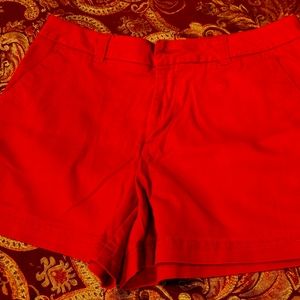 bcg twill shorts, size 12, red
